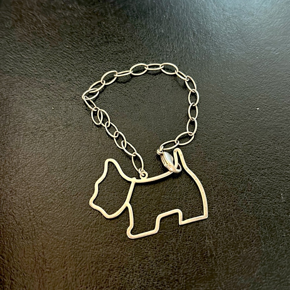 Agatha Silver Dog Bracelet